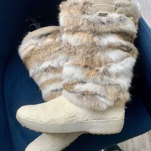 Pajar women’s fur rabbit boots
